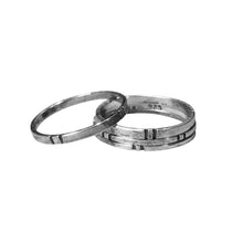 Load image into Gallery viewer, Four Directions Stacking Ring || Sterling Silver
